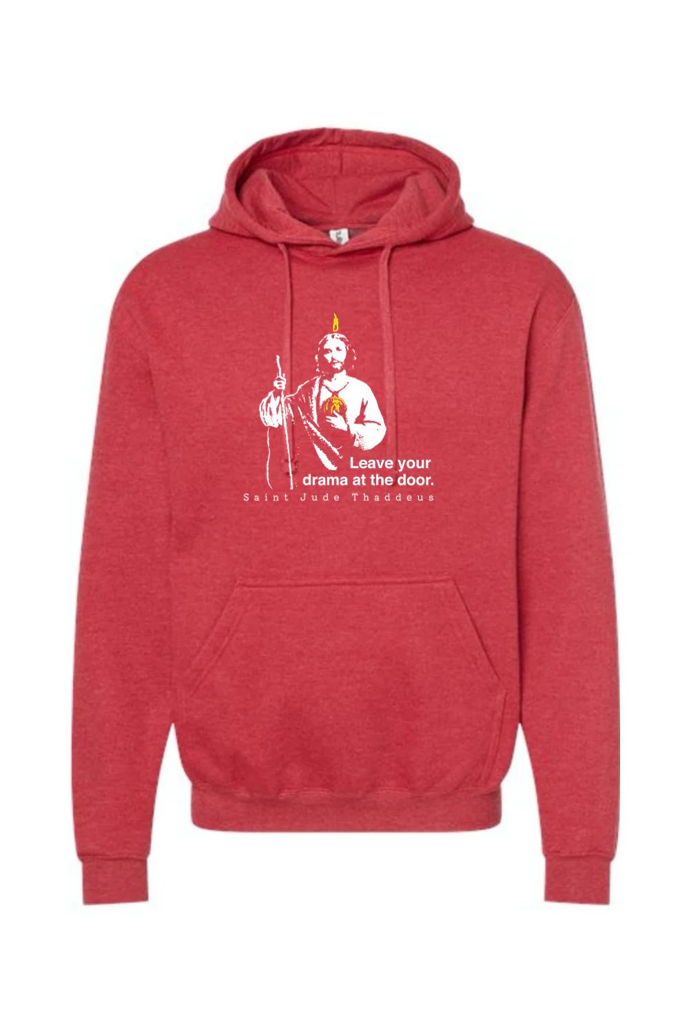 Leave Your Drama at the Door - St. Jude Thaddeus Hoodie Sweatshirt - Image 8