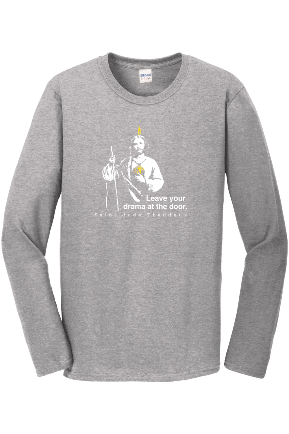 Leave Your Drama at the Door - St Jude Thaddeus Long Sleeve - Image 3
