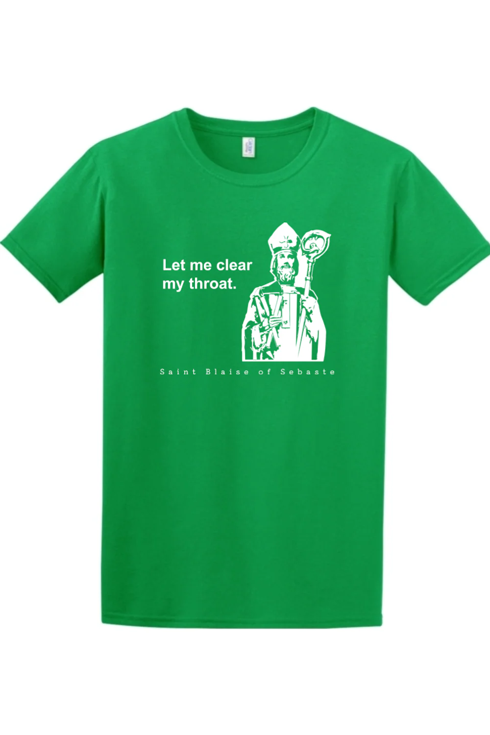 Let Me Clear My Throat - St Blaise of Sebaste Adult T-Shirt - Image 4
