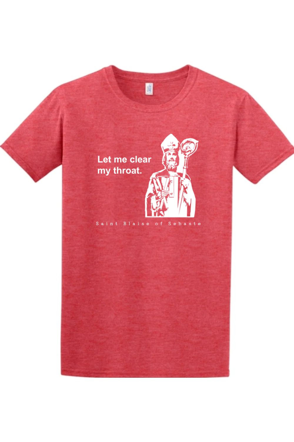 Let Me Clear My Throat - St Blaise of Sebaste Adult T-Shirt - Image 5