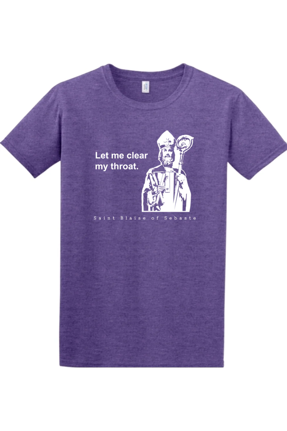 Let Me Clear My Throat - St Blaise of Sebaste Adult T-Shirt - Image 6