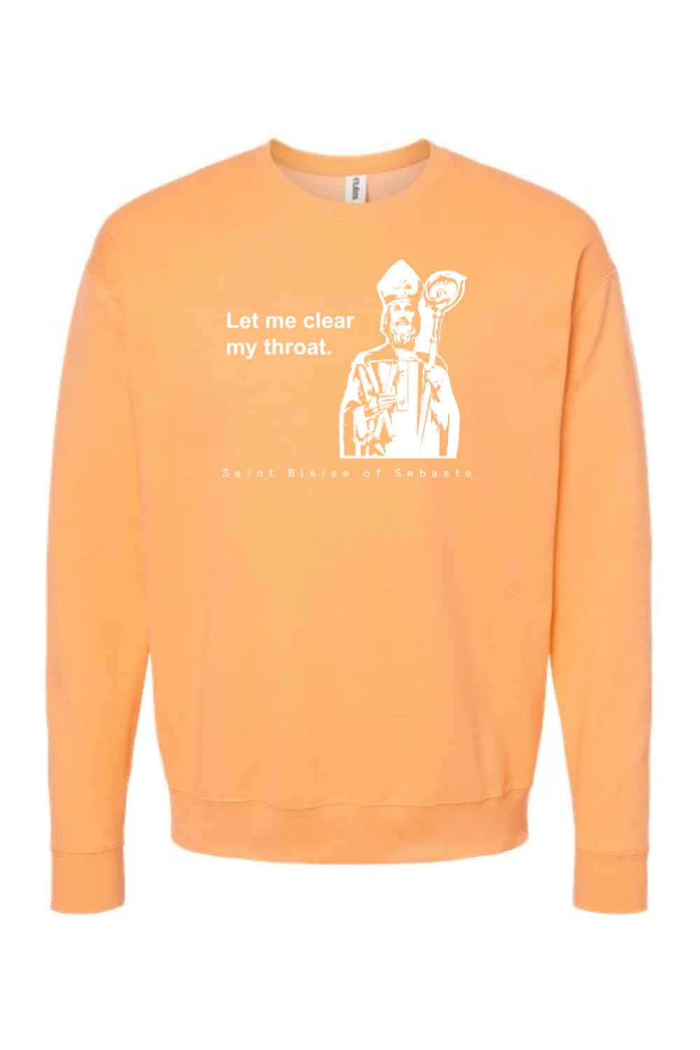 Let me clear my throat - St. Blaise of Sebaste Crewneck Sweatshirt - Image 2