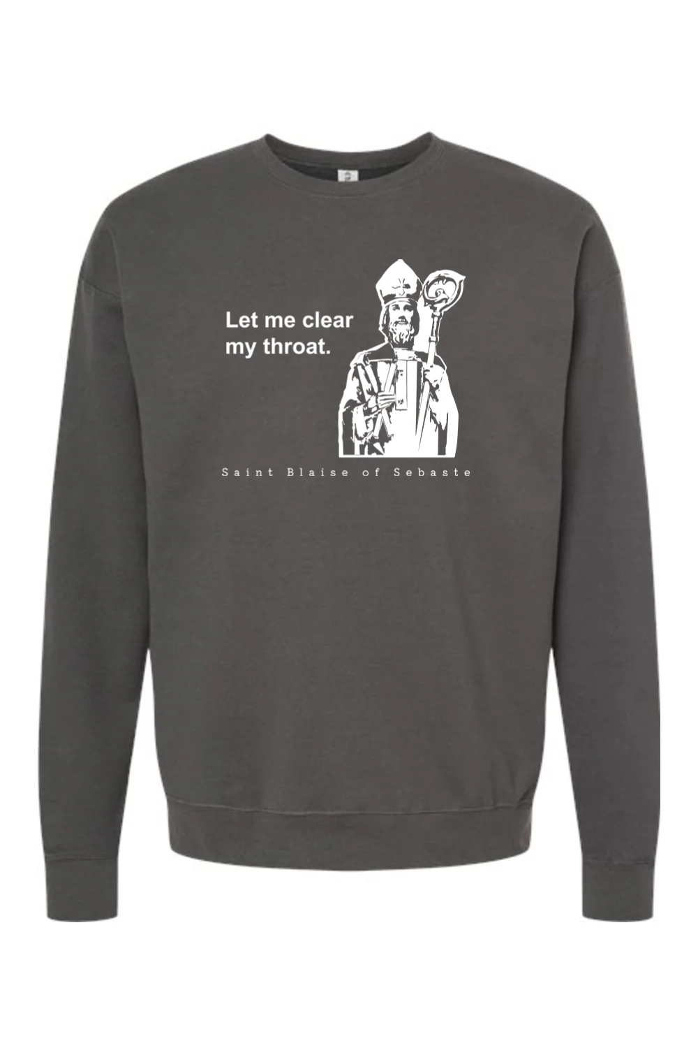 Let me clear my throat - St. Blaise of Sebaste Crewneck Sweatshirt - Image 3