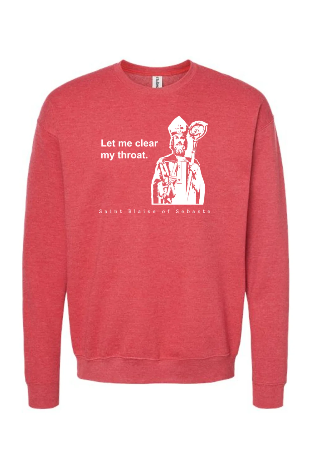Let me clear my throat - St. Blaise of Sebaste Crewneck Sweatshirt - Image 7