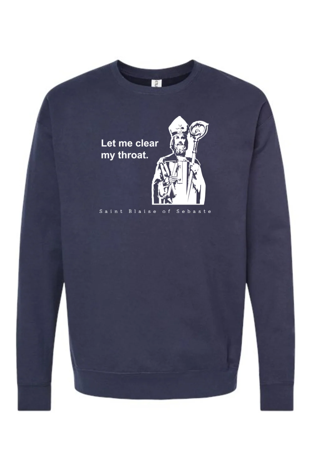 Let me clear my throat - St. Blaise of Sebaste Crewneck Sweatshirt - Image 8