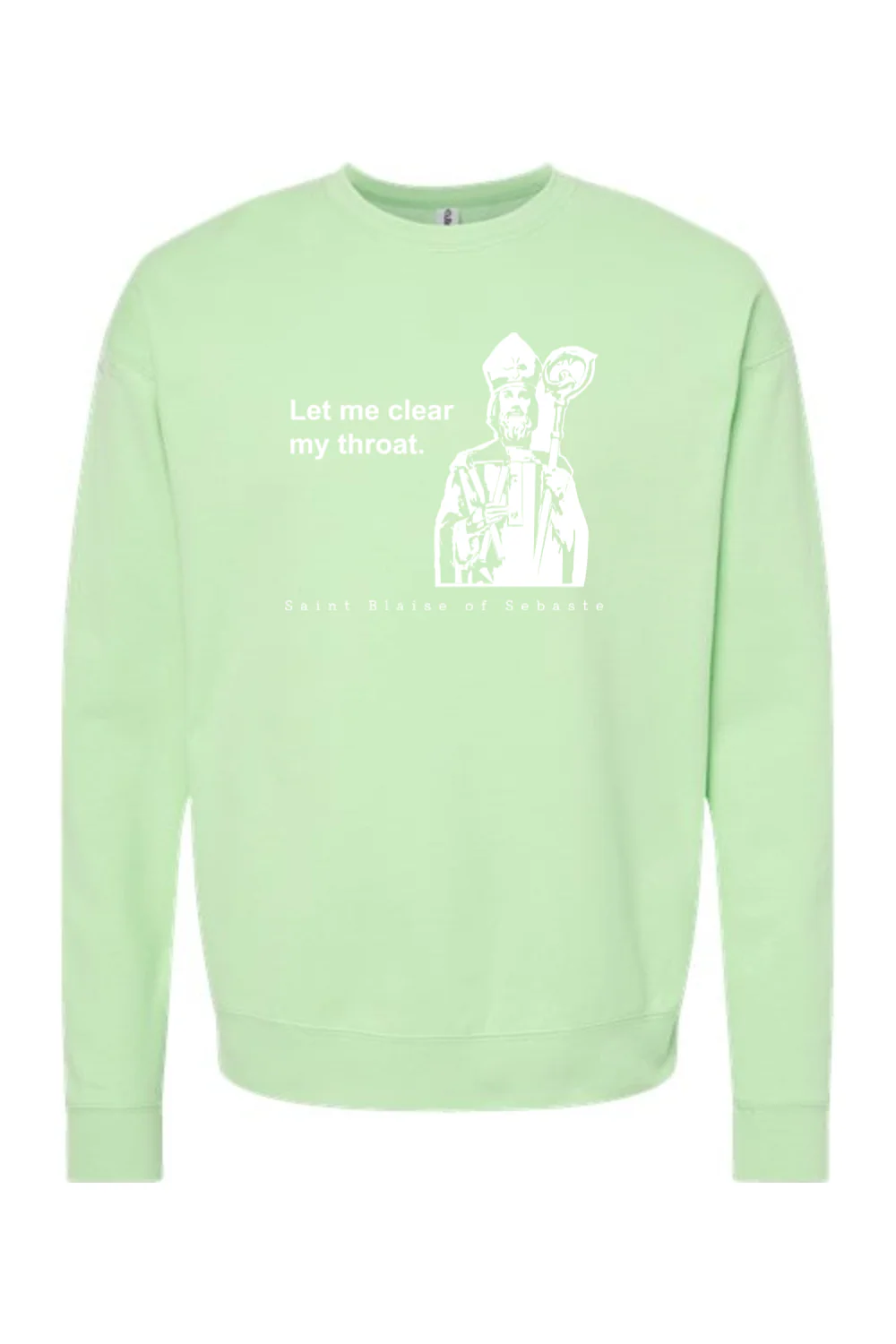 Let me clear my throat - St. Blaise of Sebaste Crewneck Sweatshirt - Image 9