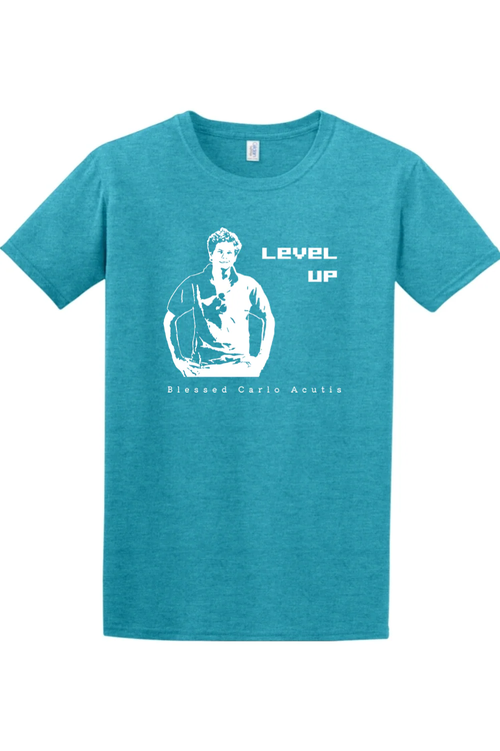 Level Up - Bl. Carlo Acutis Adult T-Shirt - Image 3