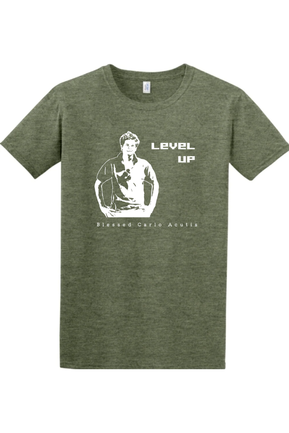 Level Up - Bl. Carlo Acutis Adult T-Shirt - Image 4