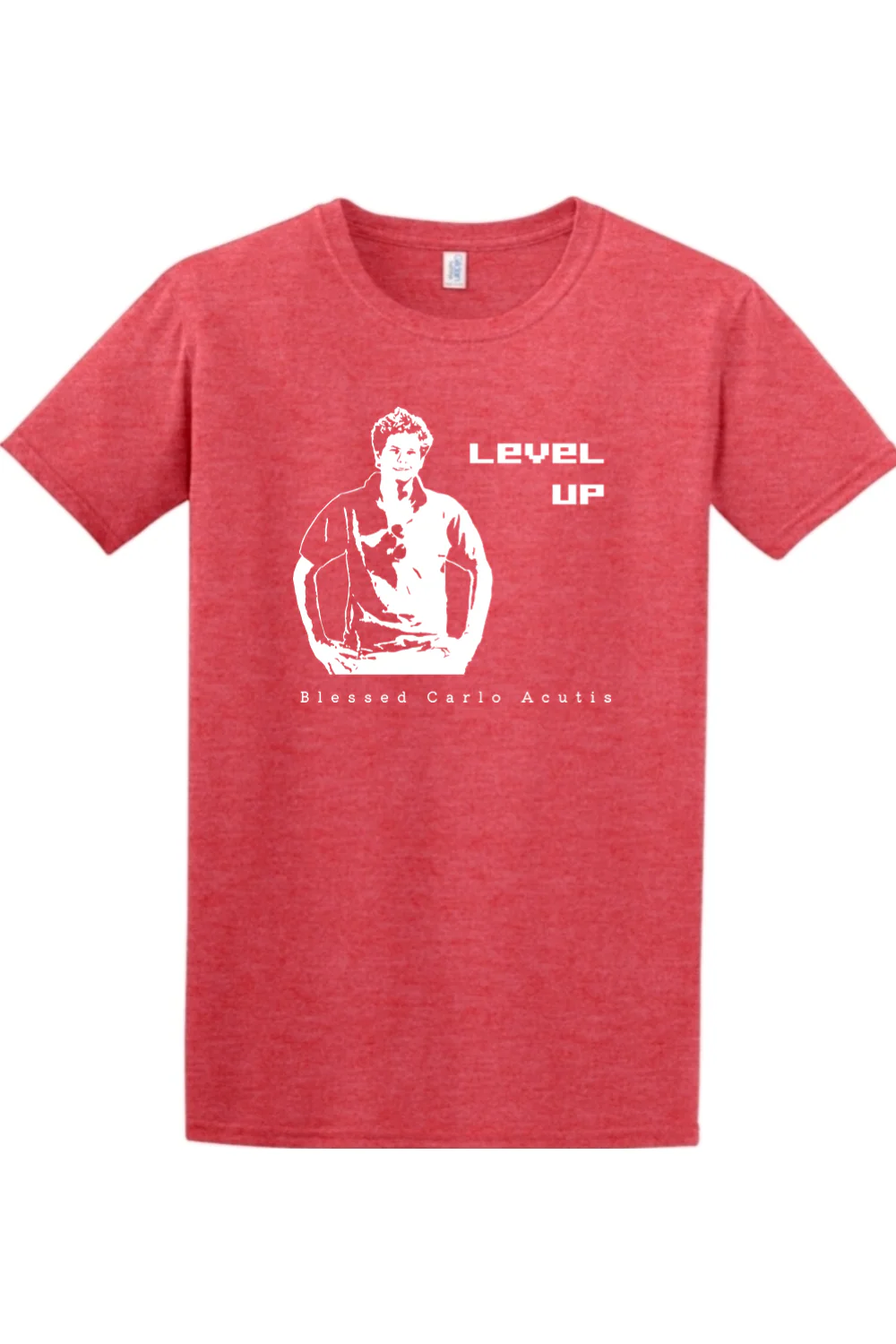 Level Up - Bl. Carlo Acutis Adult T-Shirt - Image 6