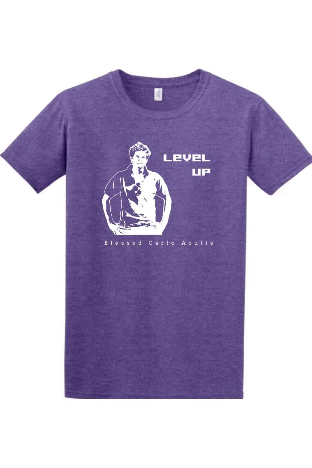 Level Up - Bl. Carlo Acutis Adult T-Shirt - Image 7