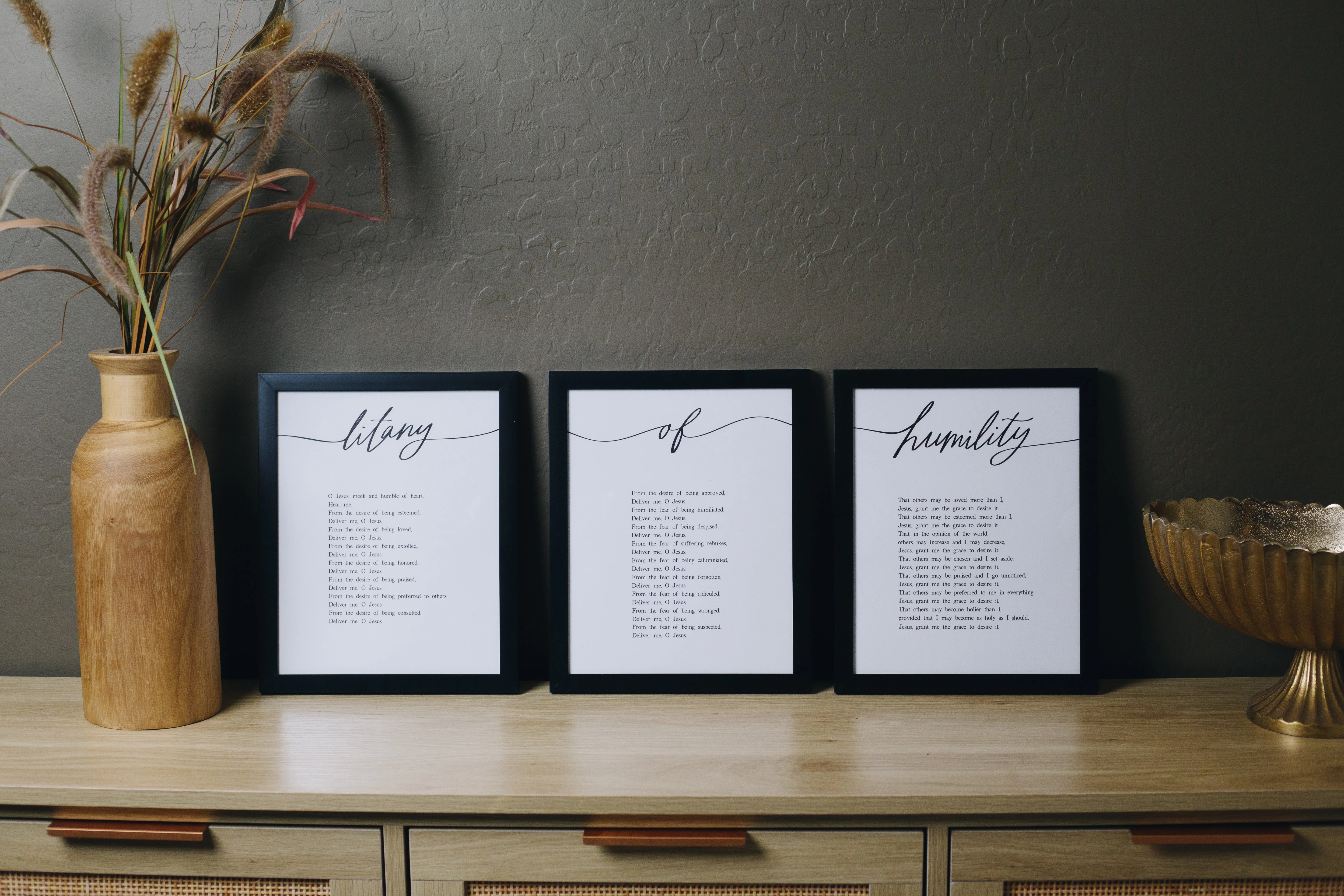 Litany of Humility Print Set (3-piece) - Image 2