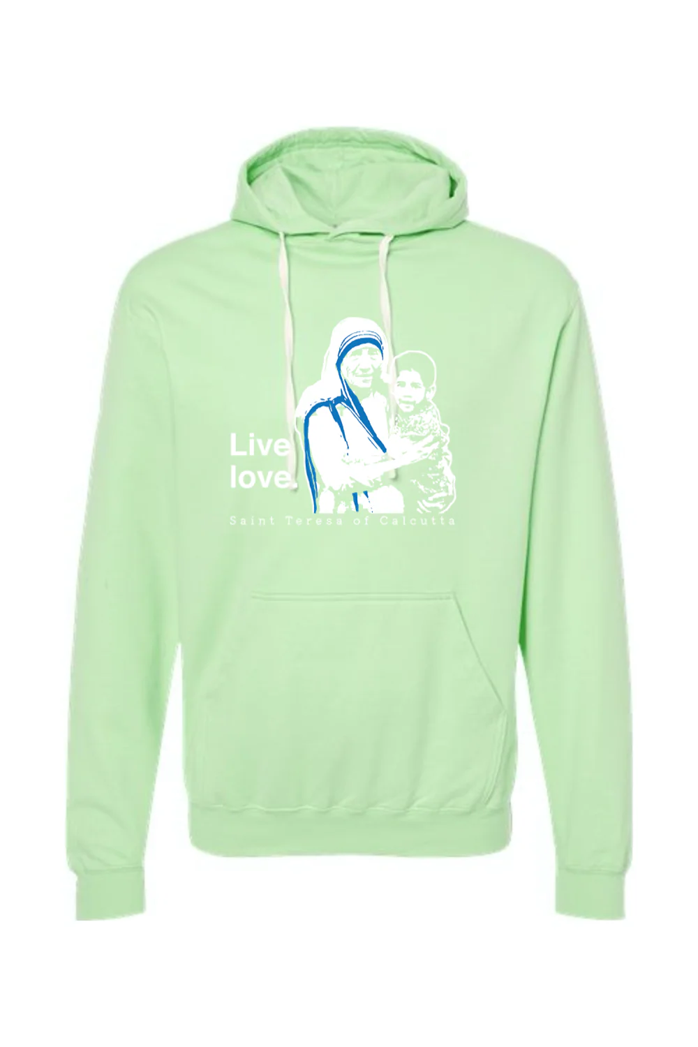 Live Love - St. Teresa of Calcutta Hoodie Sweatshirt - Image 10