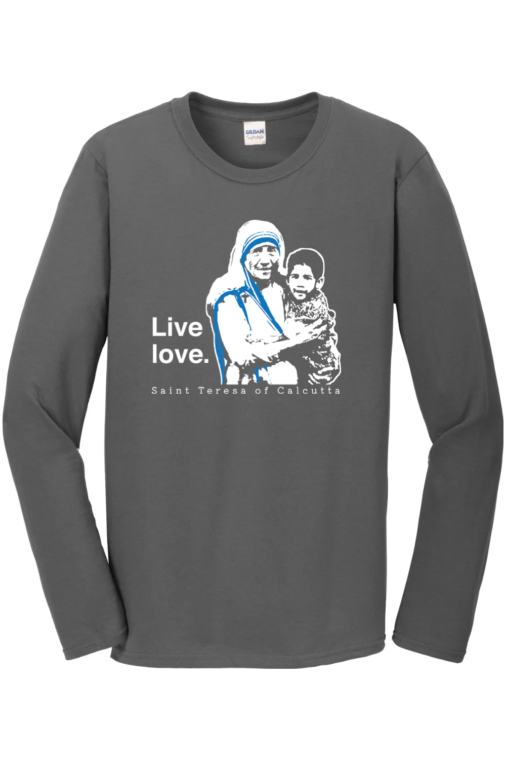 Live Love - St. Teresa of Calcutta Long Sleeve - Image 4