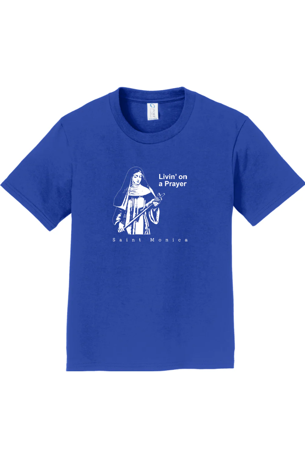Livin' on a Prayer - St. Monica - Youth T-Shirt - Image 3