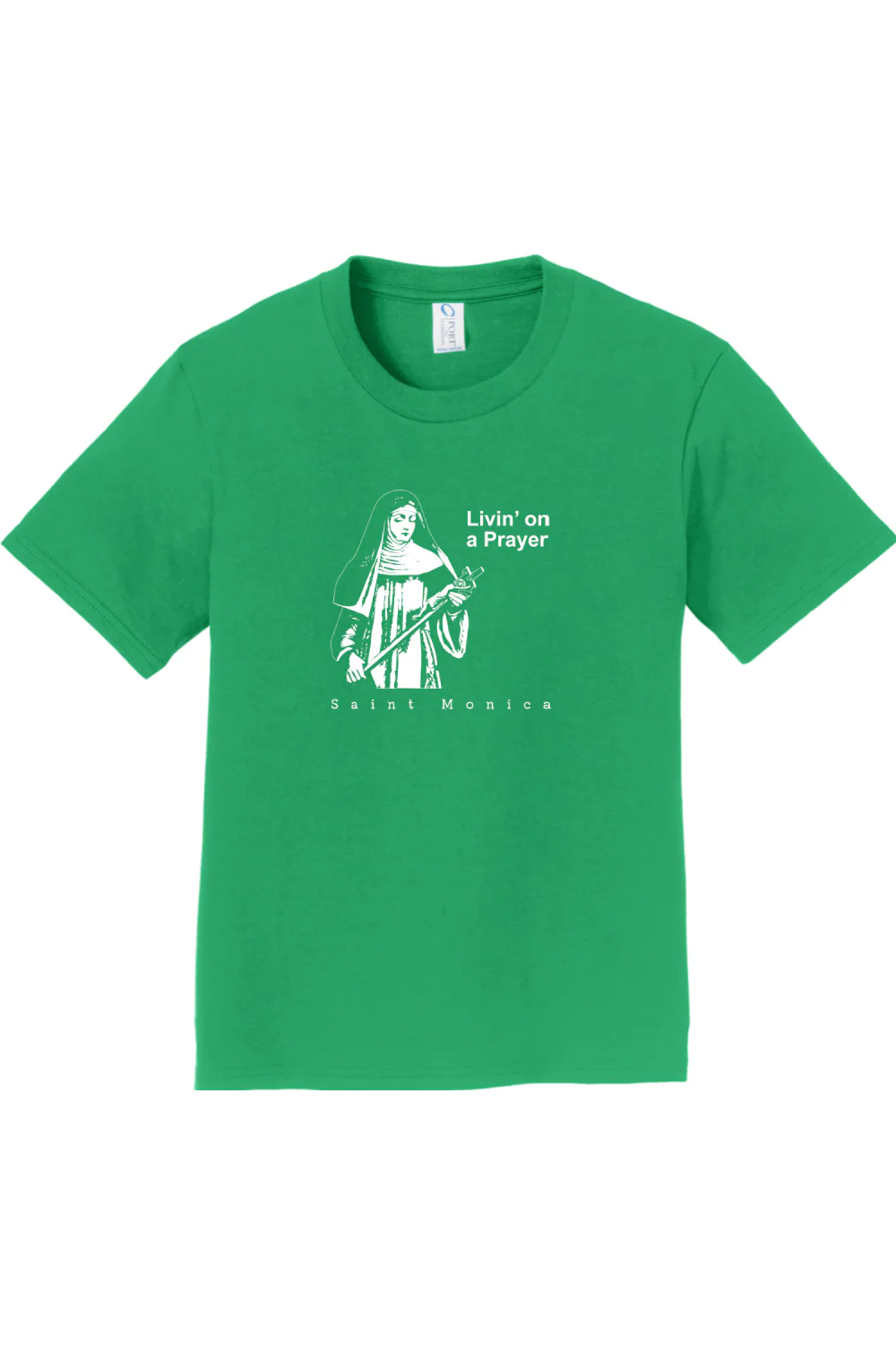 Livin' on a Prayer - St. Monica - Youth T-Shirt - Image 6