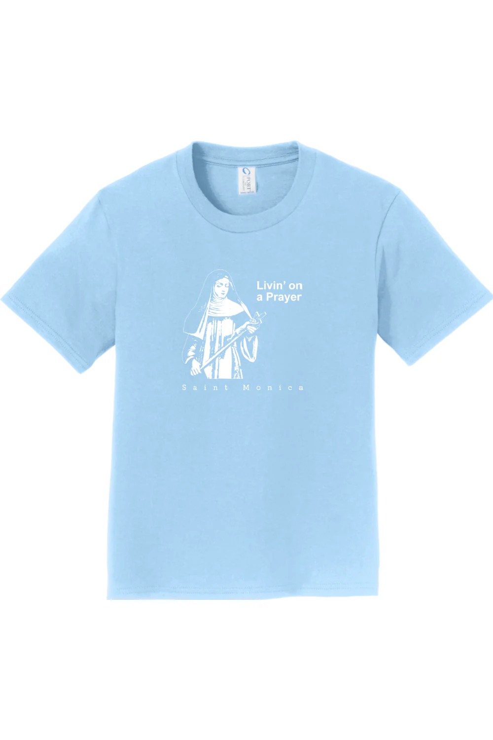 Livin' on a Prayer - St. Monica - Youth T-Shirt - Image 8