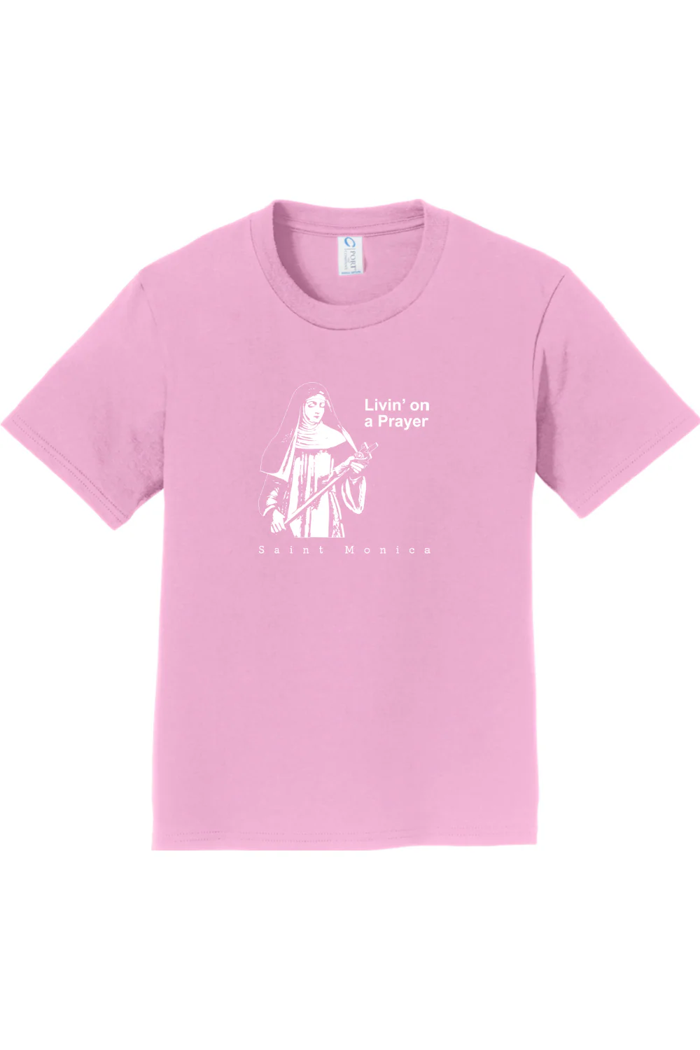 Livin' on a Prayer - St. Monica - Youth T-Shirt - Image 9