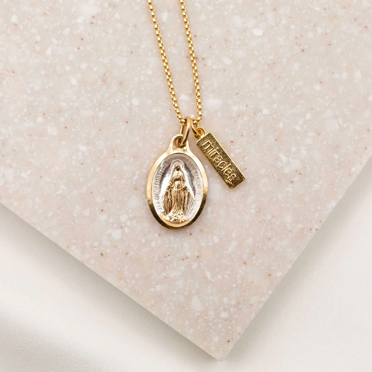 Lourdes Miraculous Mary Necklace - Image 2