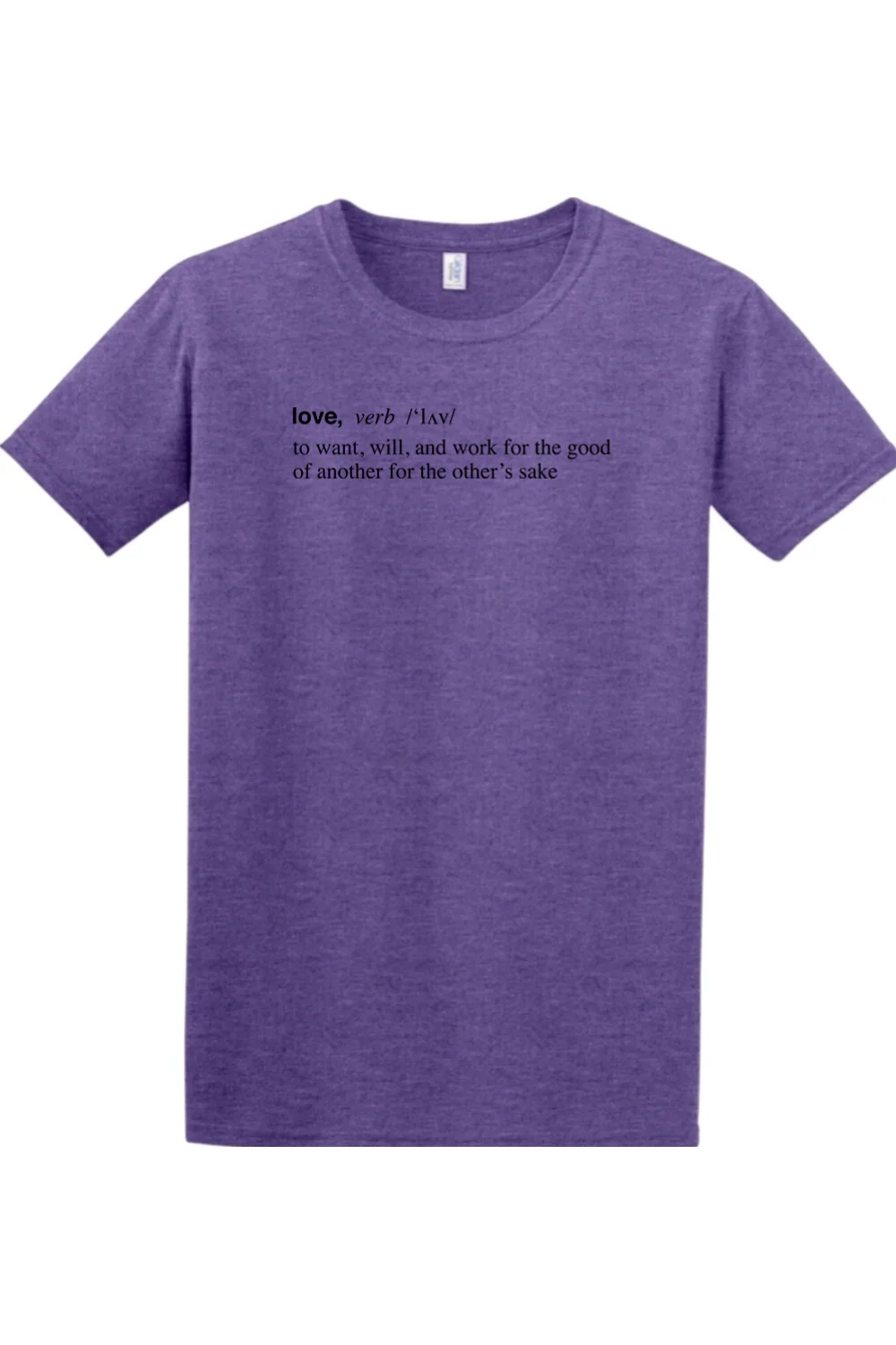 Love is a Verb Adult T-shirt - Image 6