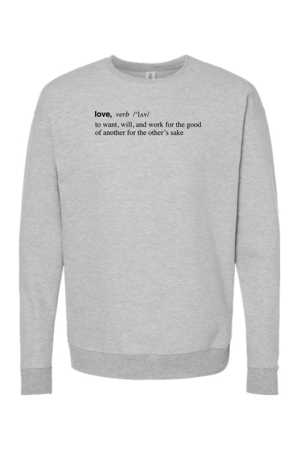 Love is a Verb - Crewneck Sweatshirt - Image 2