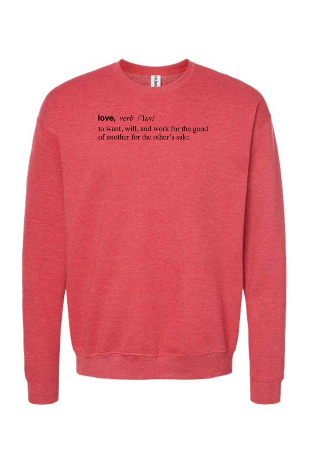 Love is a Verb - Crewneck Sweatshirt - Image 3