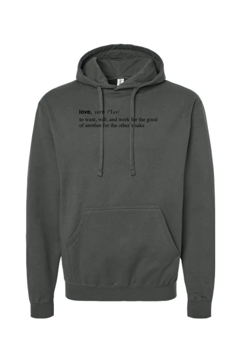 Love is a Verb - Hoodie Sweatshirt - Image 2