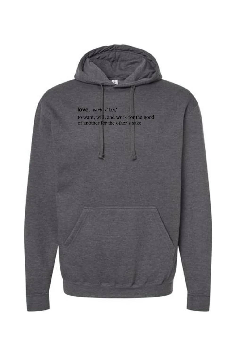 Love is a Verb - Hoodie Sweatshirt - Image 3