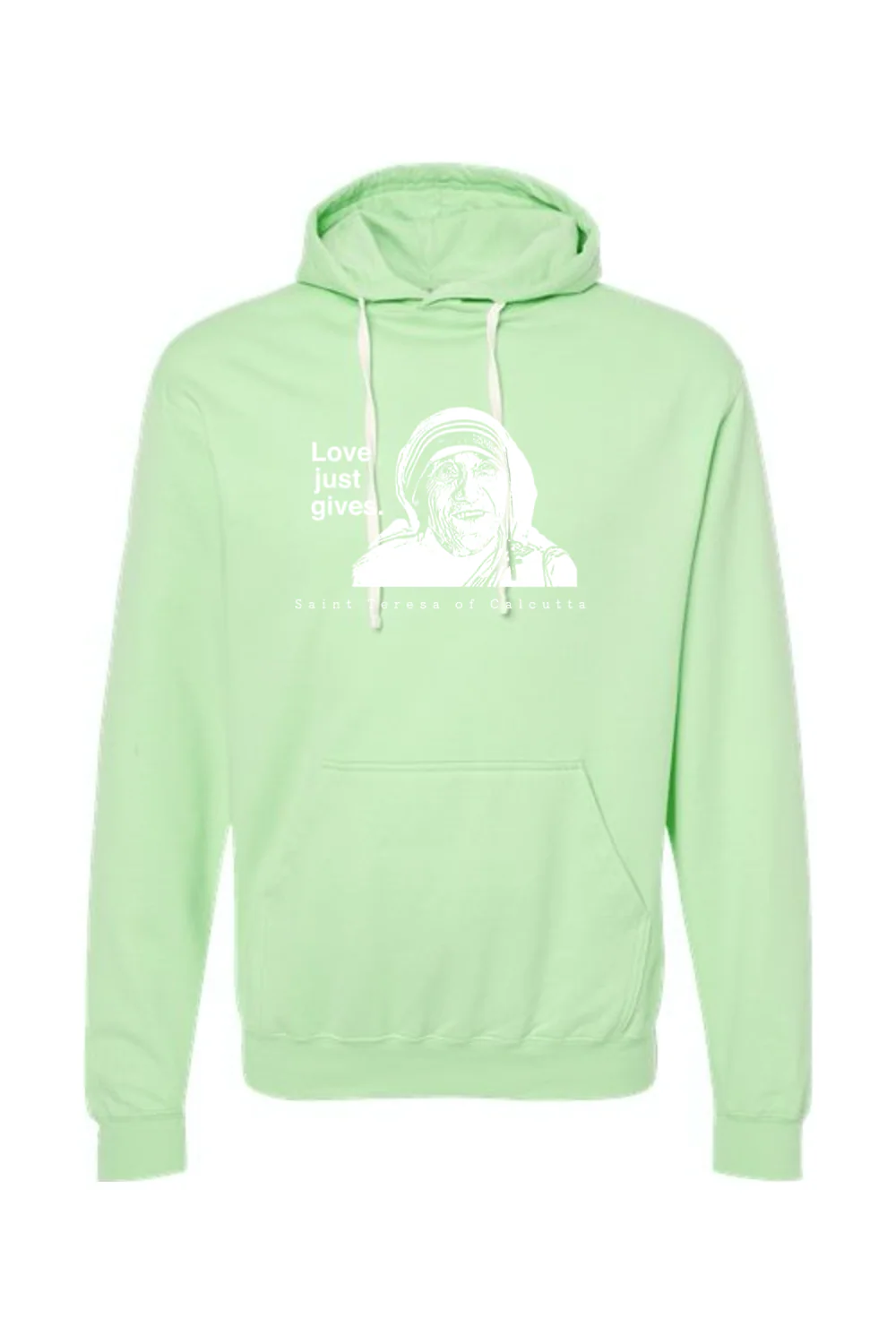 Love Just Gives - St. Teresa of Calcutta Hoodie Sweatshirt - Image 10