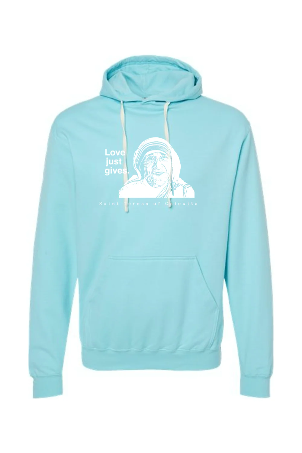 Love Just Gives - St. Teresa of Calcutta Hoodie Sweatshirt - Image 11