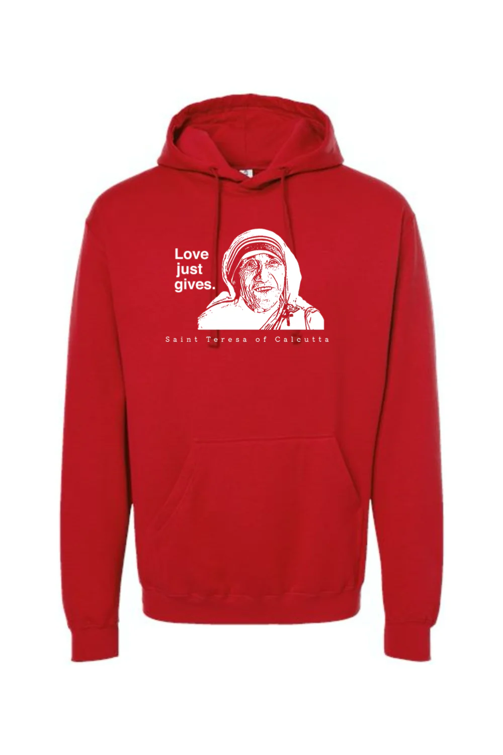 Love Just Gives - St. Teresa of Calcutta Hoodie Sweatshirt - Image 12
