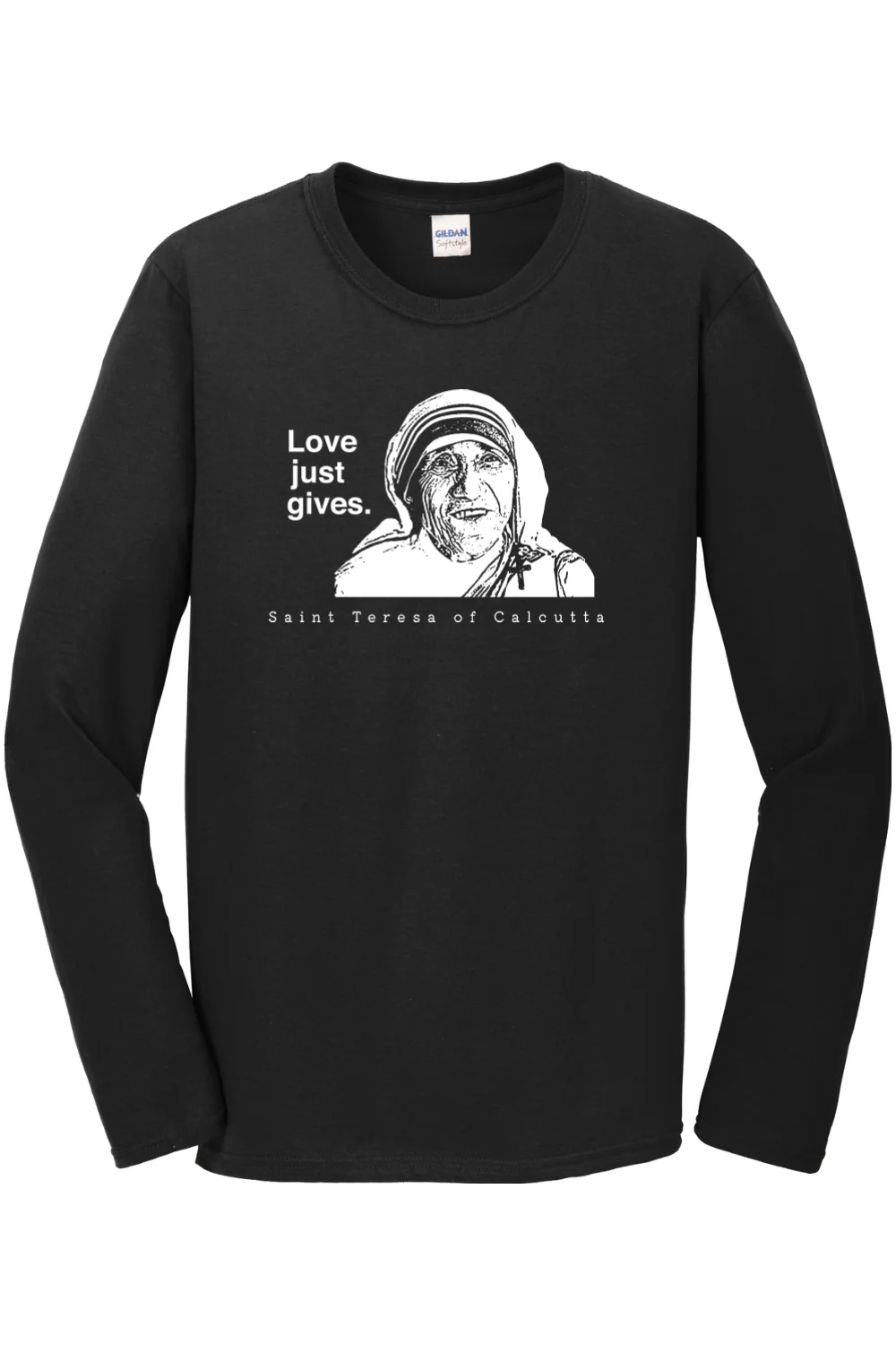 Love Just Gives - St. Teresa of Calcutta Long Sleeve - Image 5