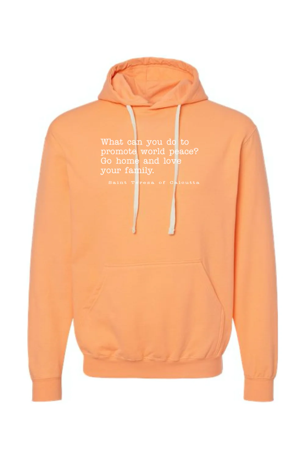 Love Your Family - St. Teresa of Calcutta Hoodie Sweatshirt - Image 2