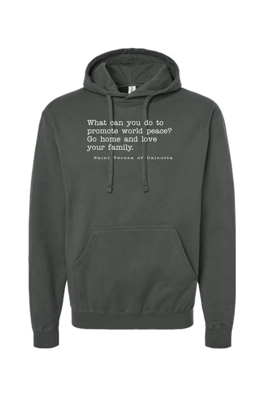 Love Your Family - St. Teresa of Calcutta Hoodie Sweatshirt - Image 3
