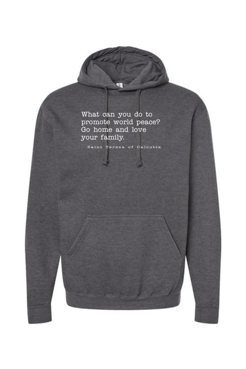 Love Your Family - St. Teresa of Calcutta Hoodie Sweatshirt - Image 4