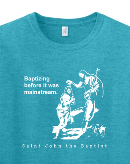 Mainstream - St John the Baptist Adult T-Shirt - Image 2