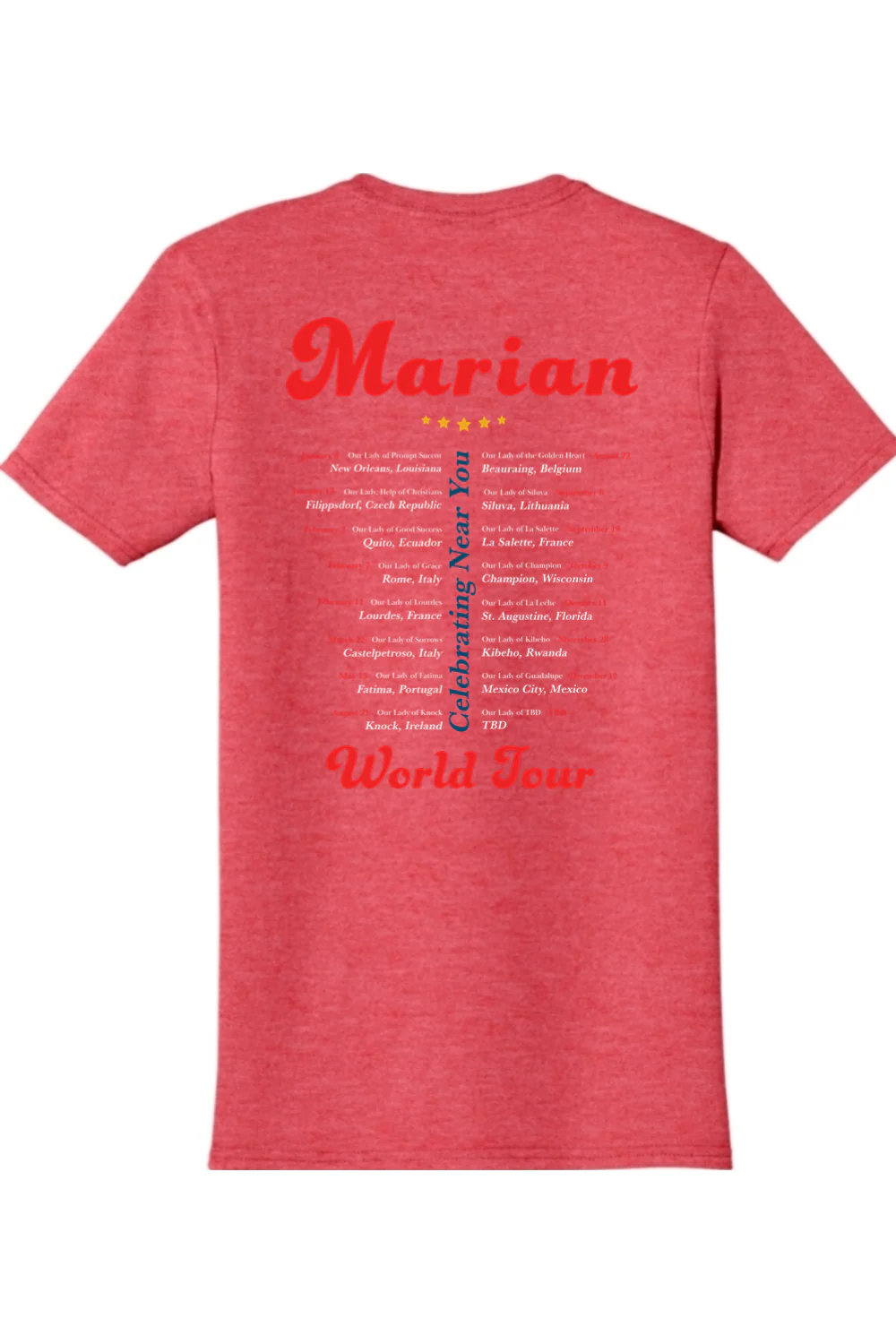Marian World Tour Adult T-shirt - Image 11