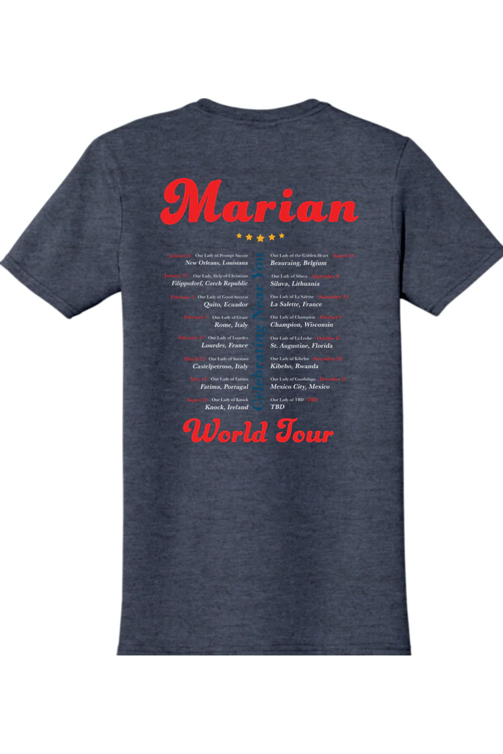 Marian World Tour Adult T-shirt - Image 13