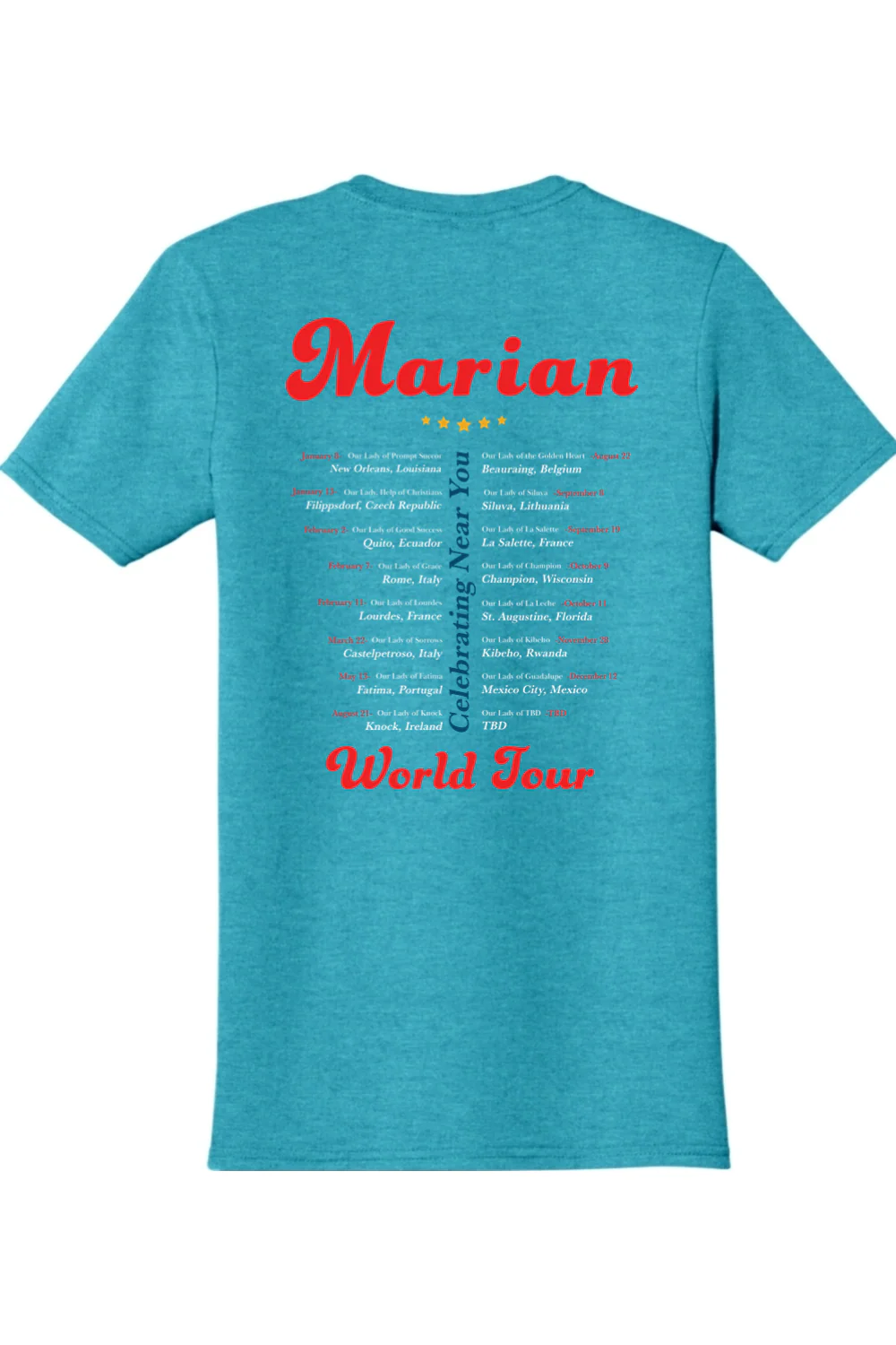 Marian World Tour Adult T-shirt - Image 15