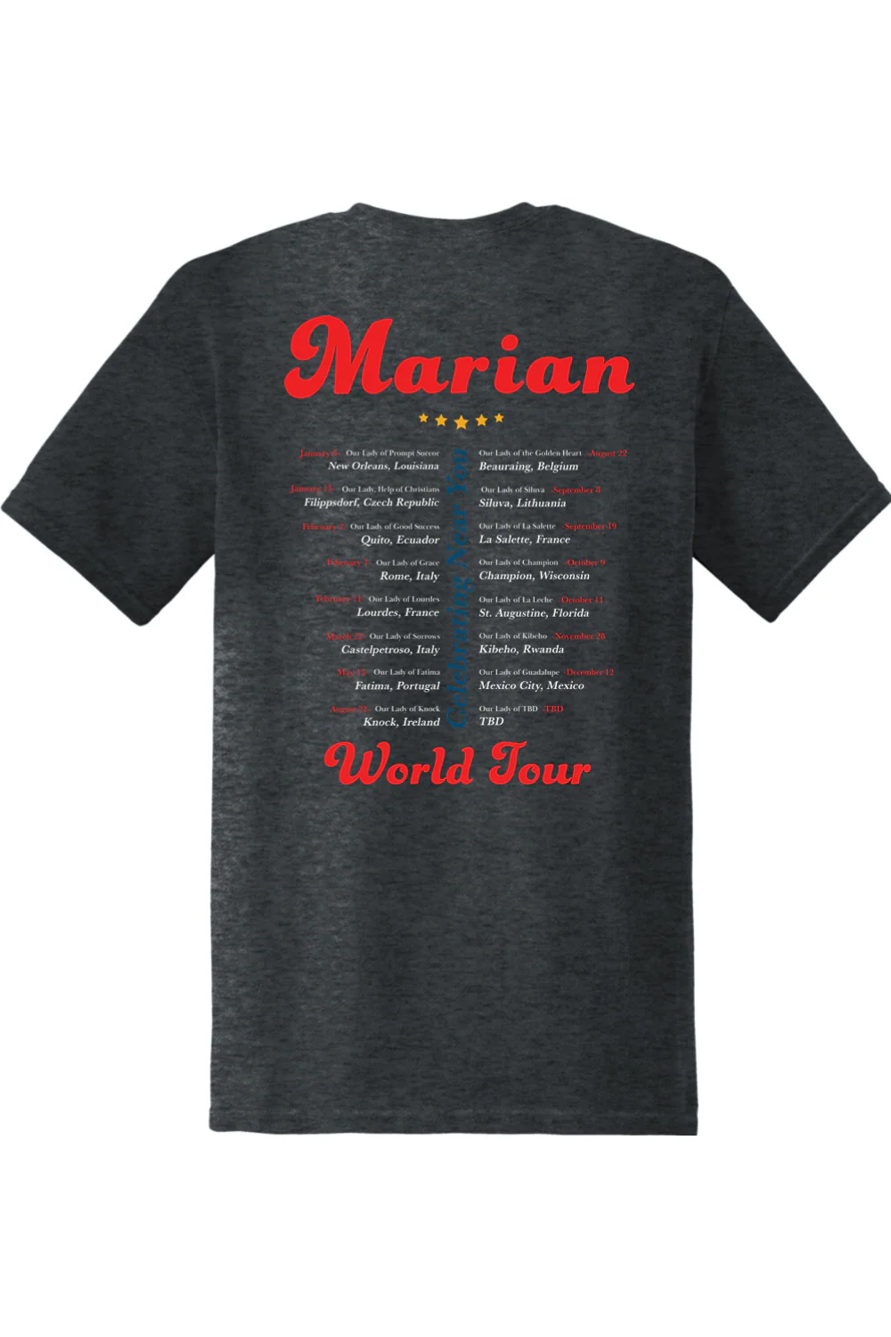 Marian World Tour Adult T-shirt - Image 17
