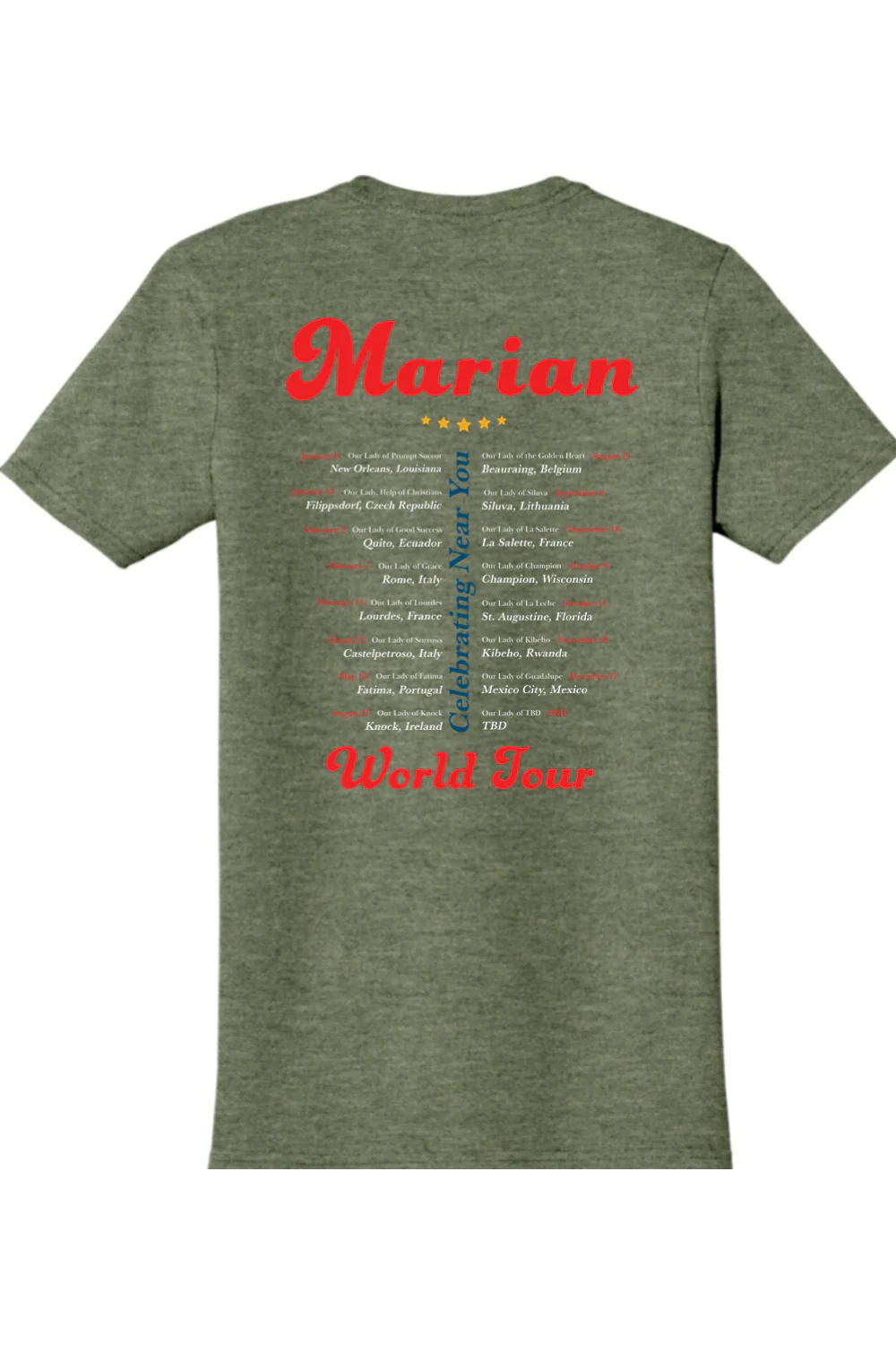 Marian World Tour Adult T-shirt - Image 7