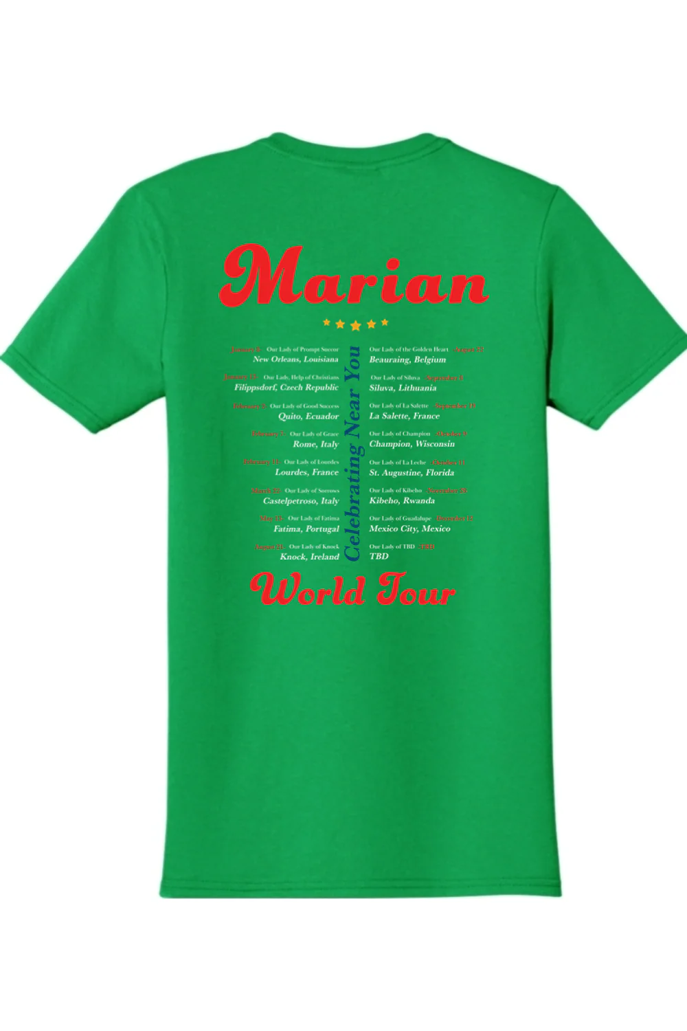 Marian World Tour Adult T-shirt - Image 9