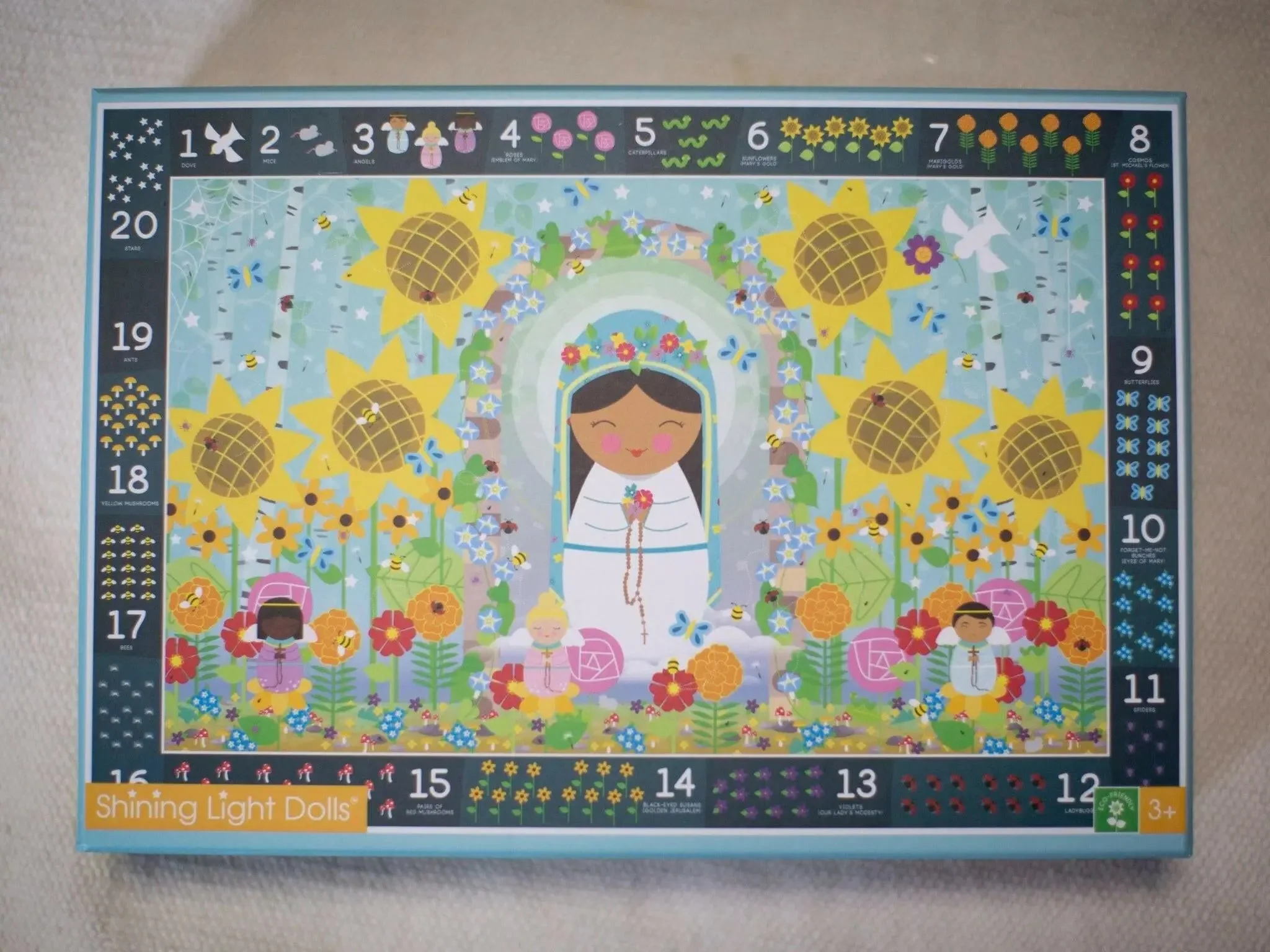 Mary Garden Counting Search & Find Giant Floor Puzzle 24" x 36" - Image 4