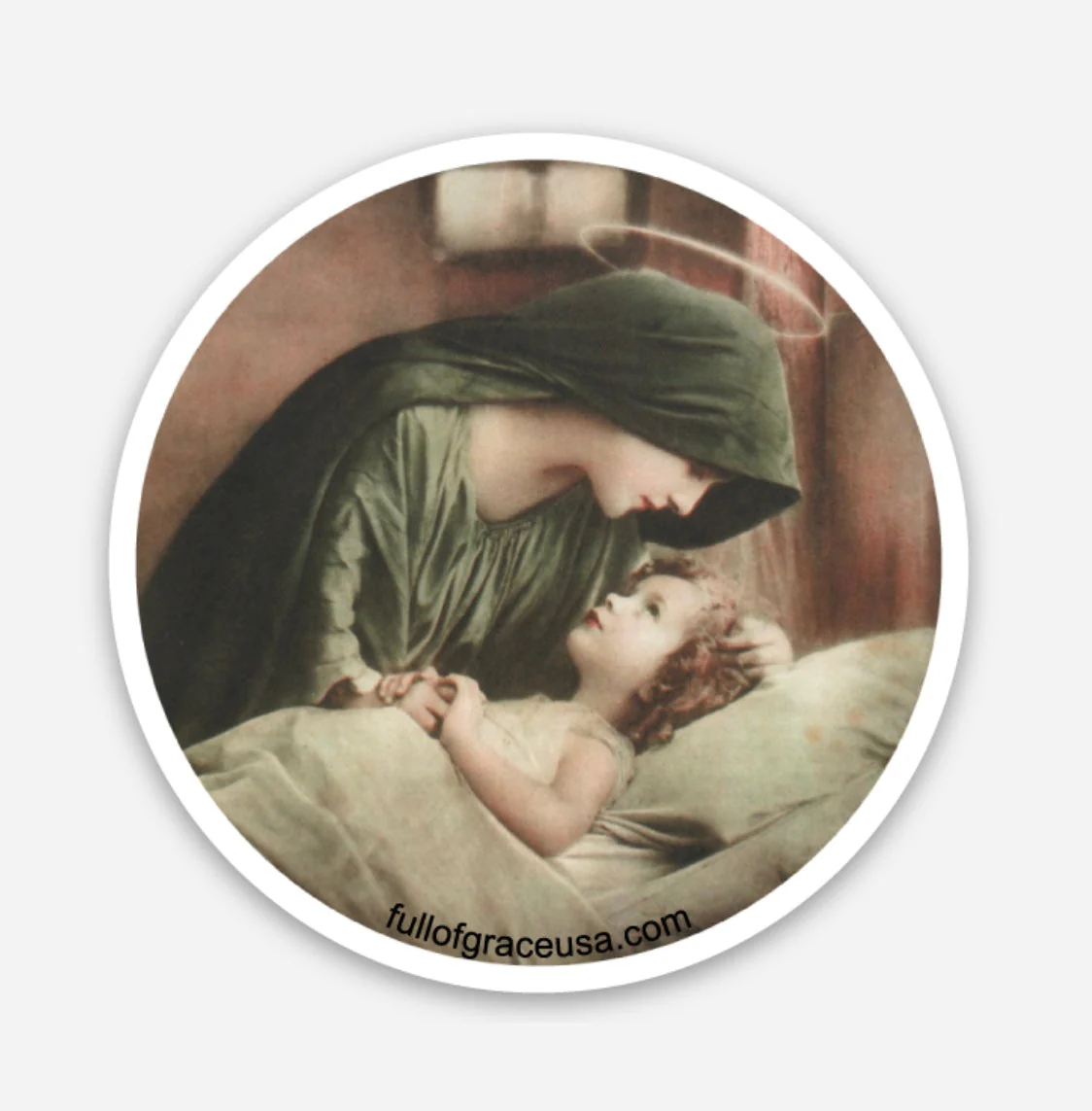 Mary & Jesus Sticker Decal - Image 2