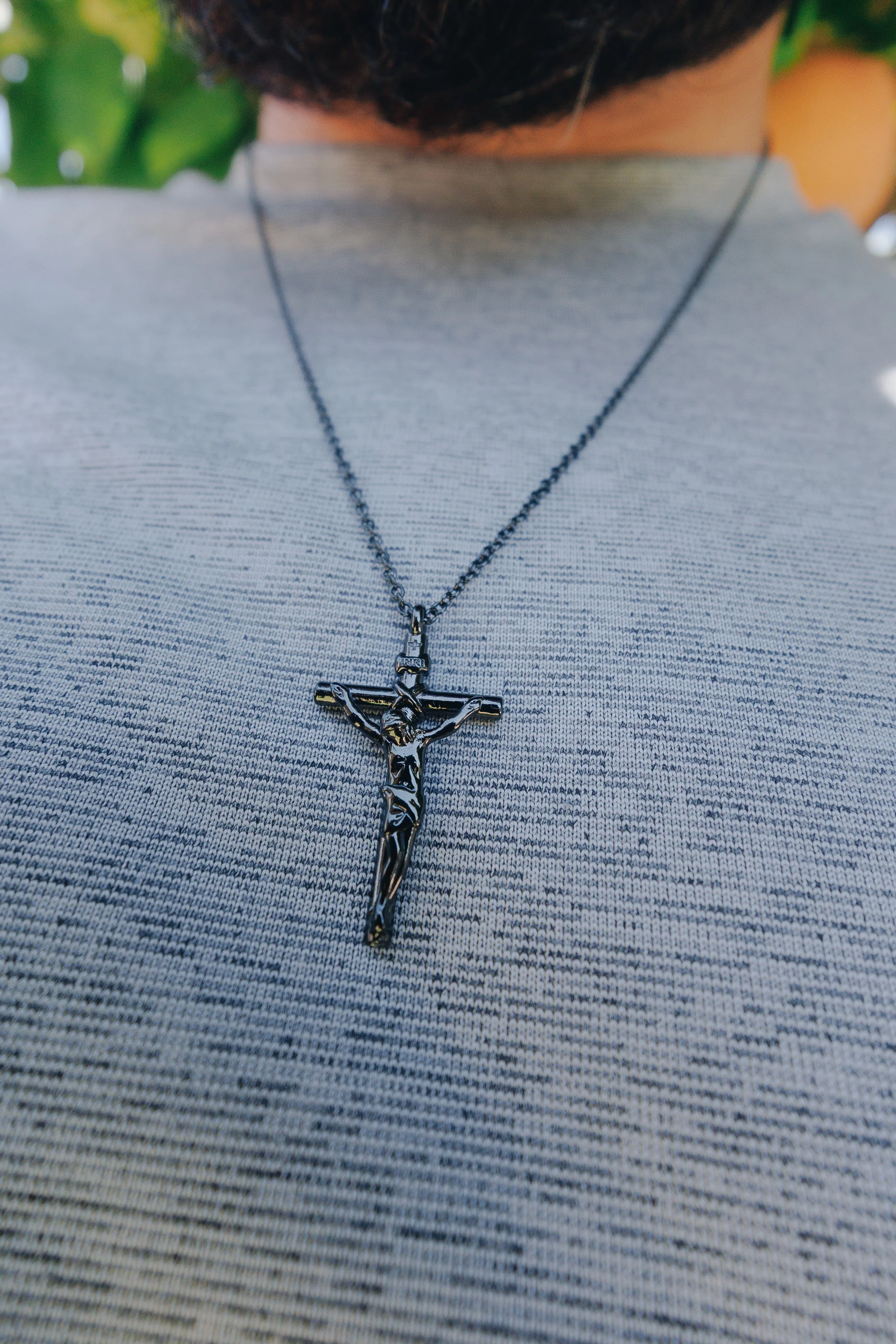 Mens Black Crucifix - Image 3