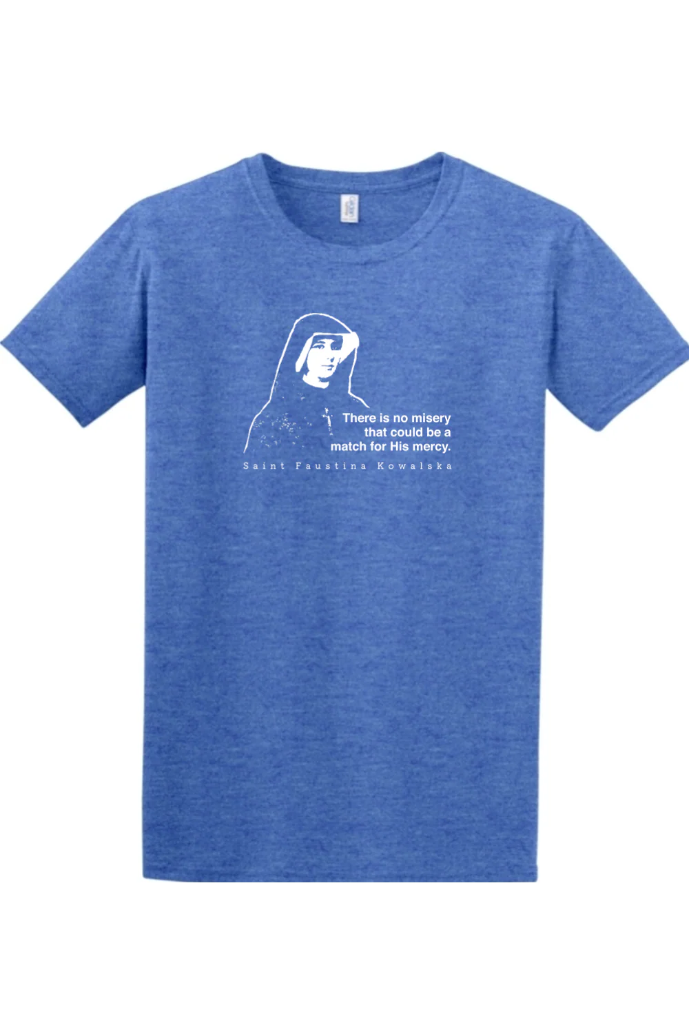 Mercy Message - St. Faustina Kowalska Adult T-shirt - Image 5