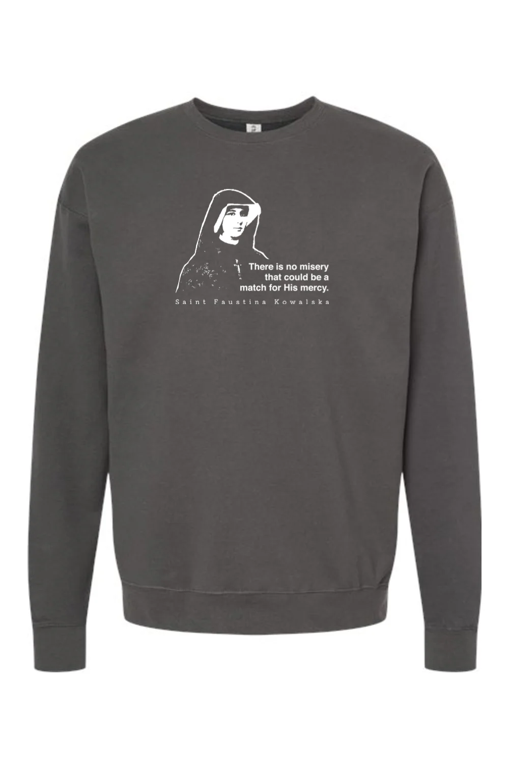 Mercy Message - St. Faustina Kowalska Crewneck Sweatshirt - Image 2