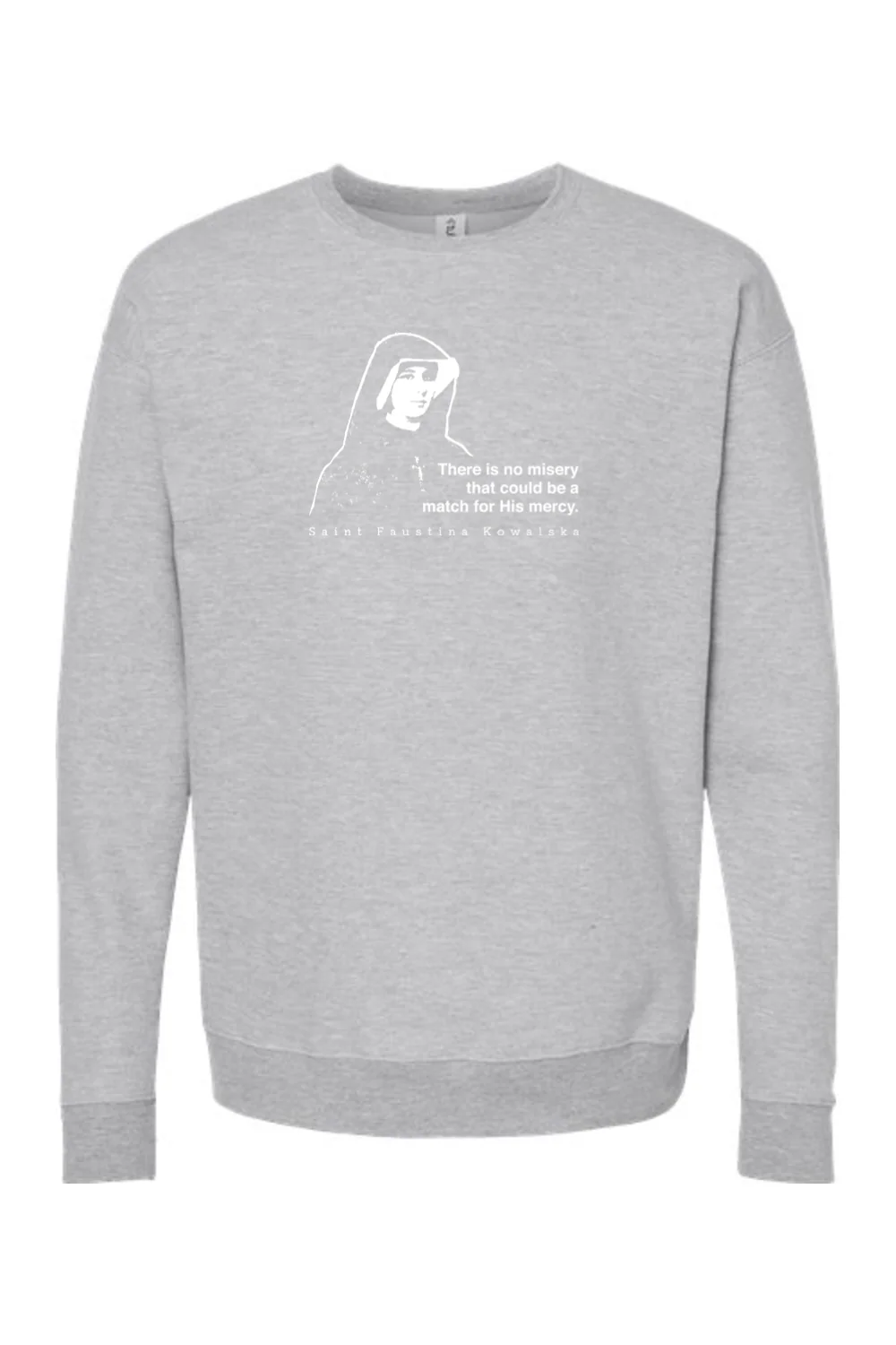 Mercy Message - St. Faustina Kowalska Crewneck Sweatshirt - Image 5