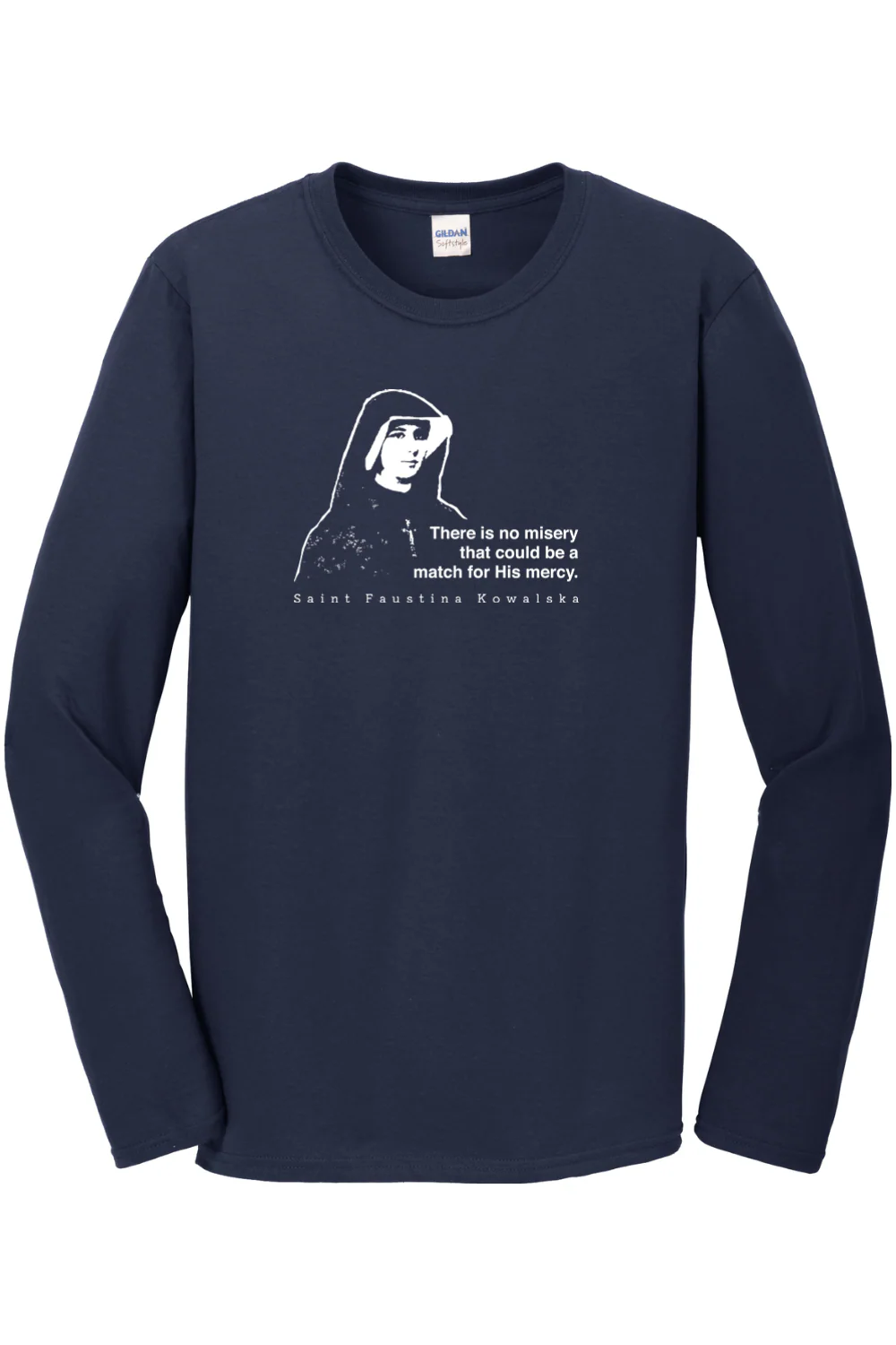 Mercy Message - St Faustina Kowalska Long Sleeve - Image 4