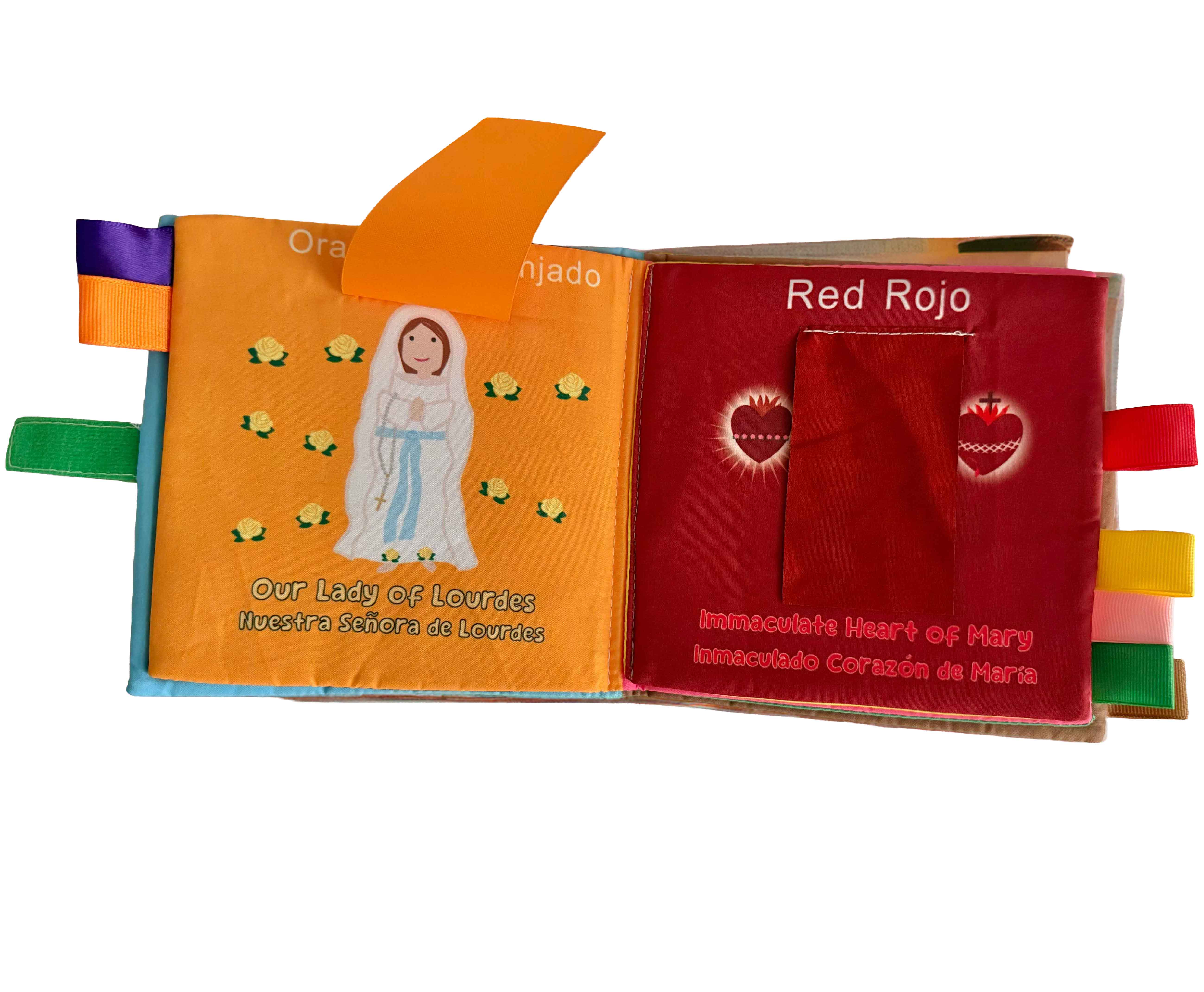 My First Mary Book: Colors / Mi primer libro de la Virgen María: Los Colores (An English–Spanish Bilingual Cloth Book) - Image 3