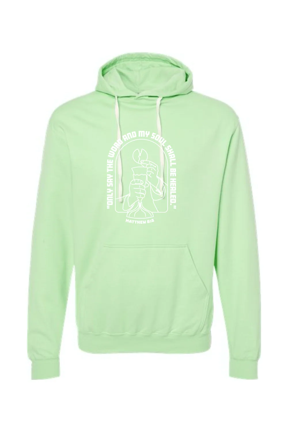 My Soul Shall Be Healed - Matthew 8:8 Hoodie Sweatshirt - Image 10